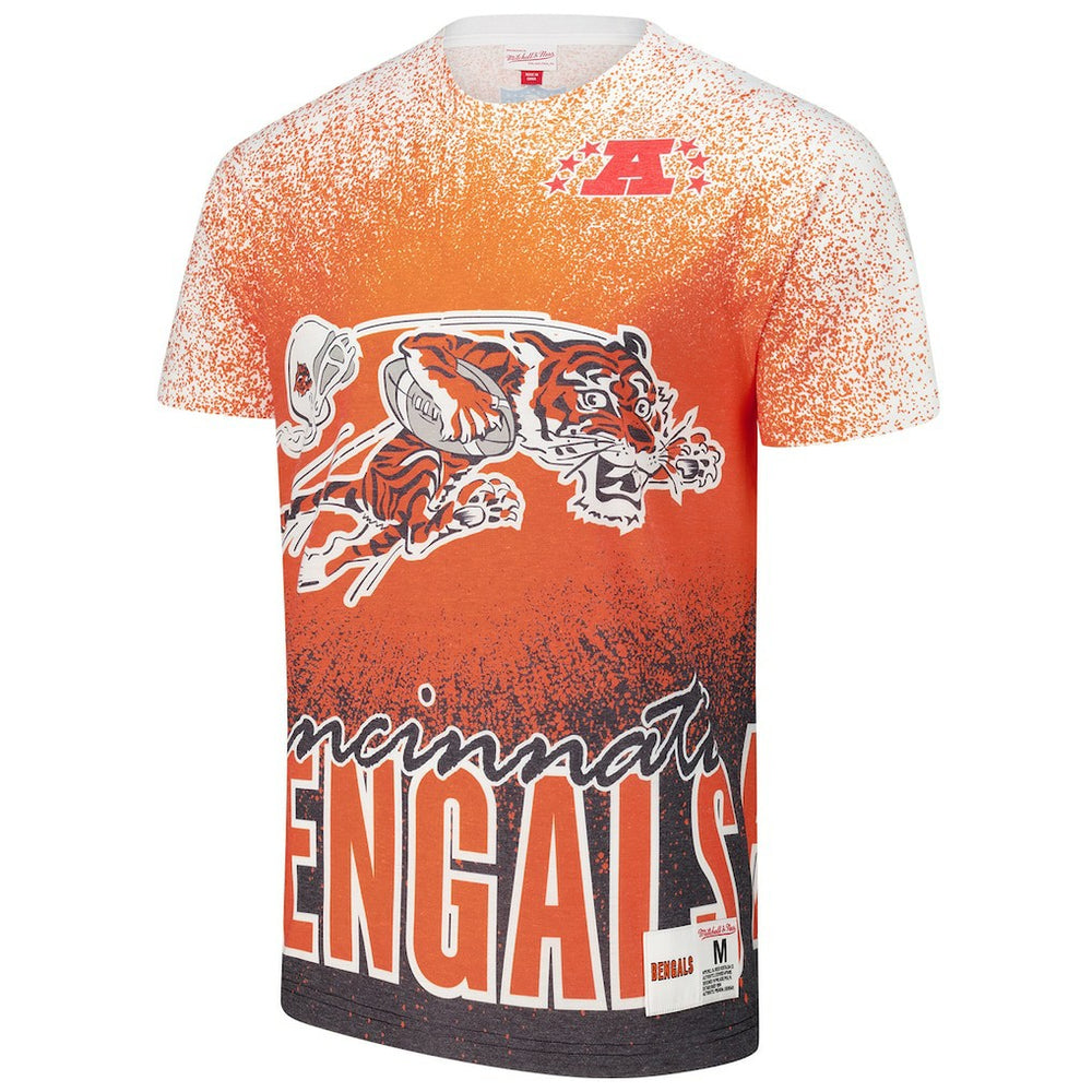 Cincinnati Bengals Team Burst Vintage Logo T-Shirt - White sale
