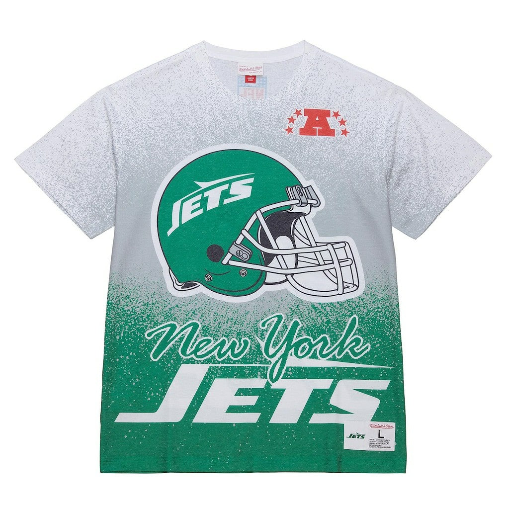 New York Jets Team Burst Vintage Logo T-Shirt - White on sale