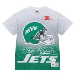 New York Jets Team Burst Vintage Logo T-Shirt - White on sale
