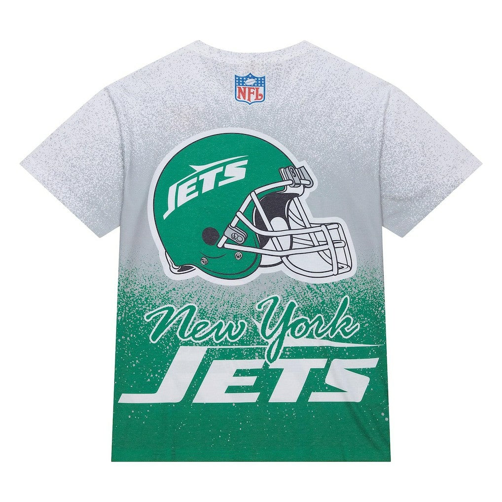 New York Jets Team Burst Vintage Logo T-Shirt - White on sale