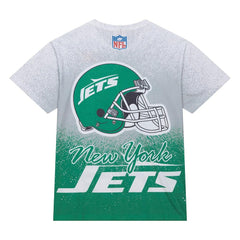 New York Jets Team Burst Vintage Logo T-Shirt - White on sale