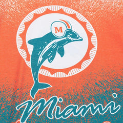 Miami Dolphins Team Burst Vintage Logo T-Shirt - White outlet