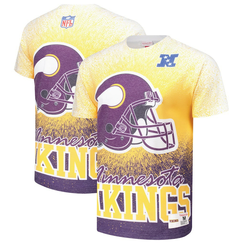 Minnesota Vikings Team Burst Vintage Logo T-Shirt - White outlet