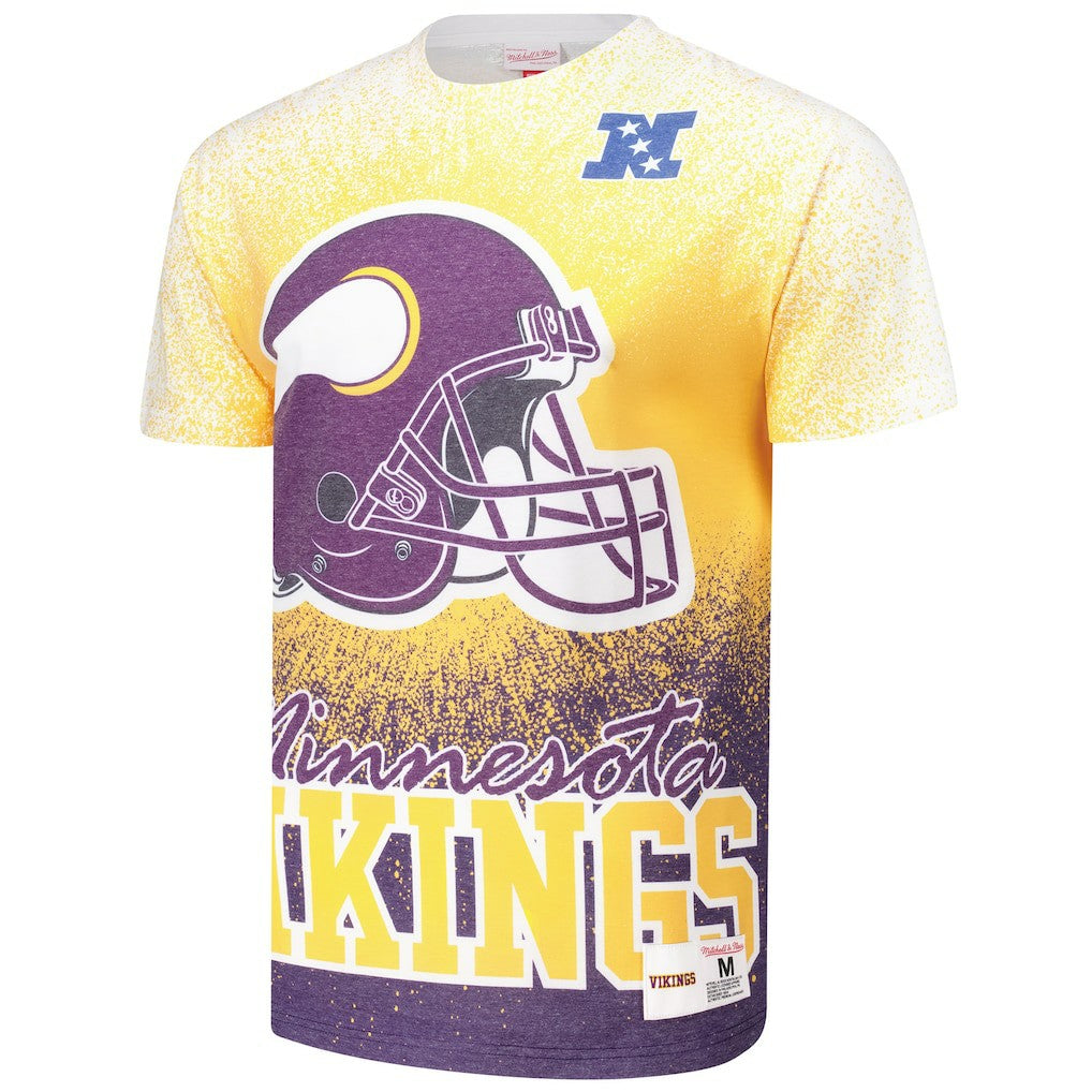 Minnesota Vikings Team Burst Vintage Logo T-Shirt - White outlet