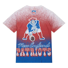 New England Patriots Team Burst Vintage Logo T-Shirt - White cheap
