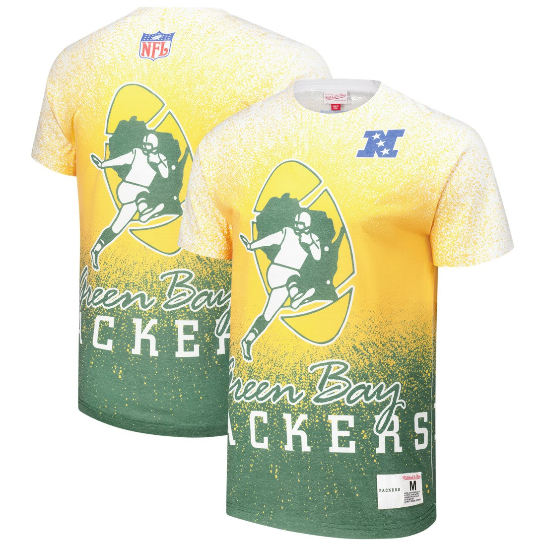Green Bay Packers Team Burst Vintage Logo T-Shirt - White outlet