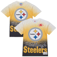 Pittsburgh Steelers Team Burst Vintage Logo T-Shirt - White cheap