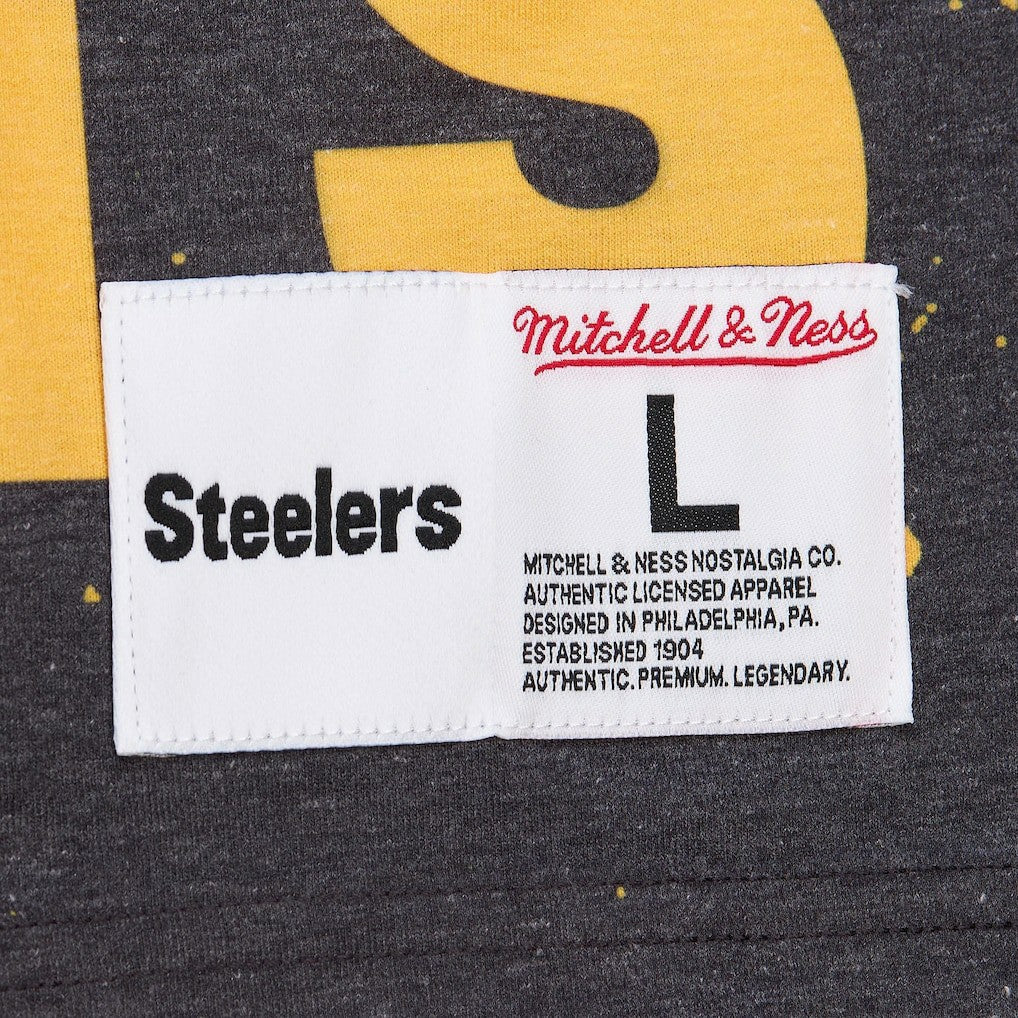 Pittsburgh Steelers Team Burst Vintage Logo T-Shirt - White cheap