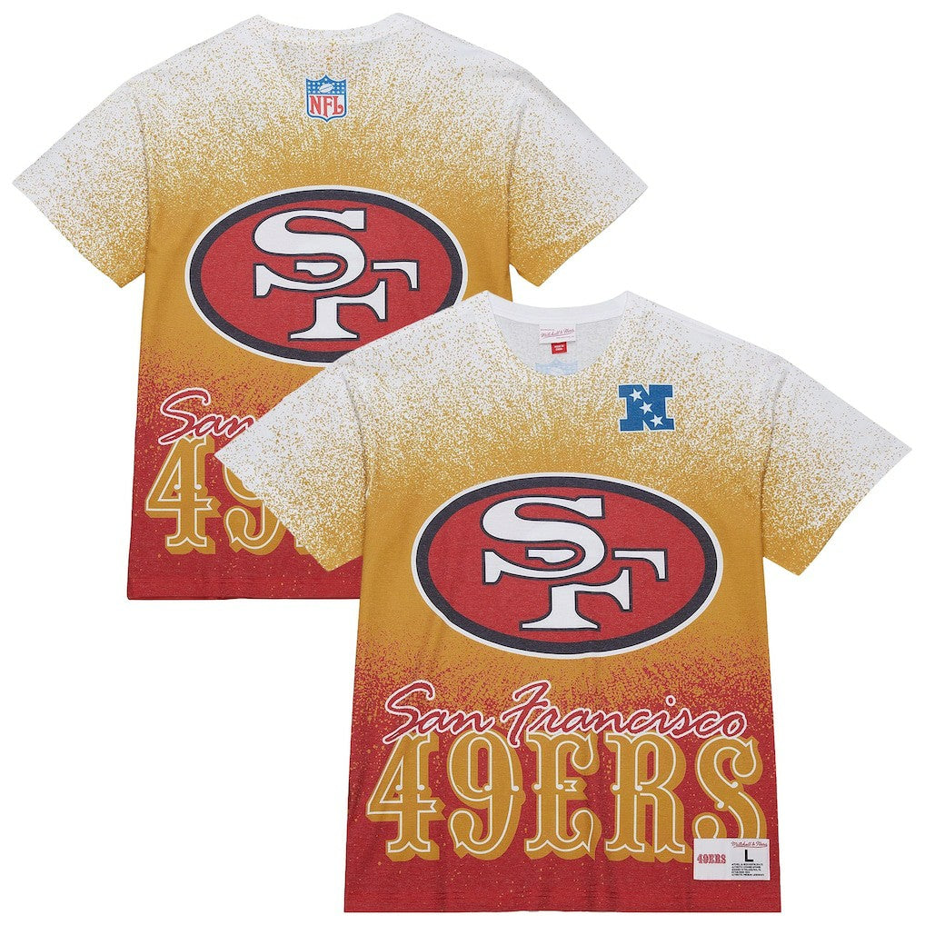 San Francisco 49ers Team Burst Vintage Logo T-Shirt - White outlet