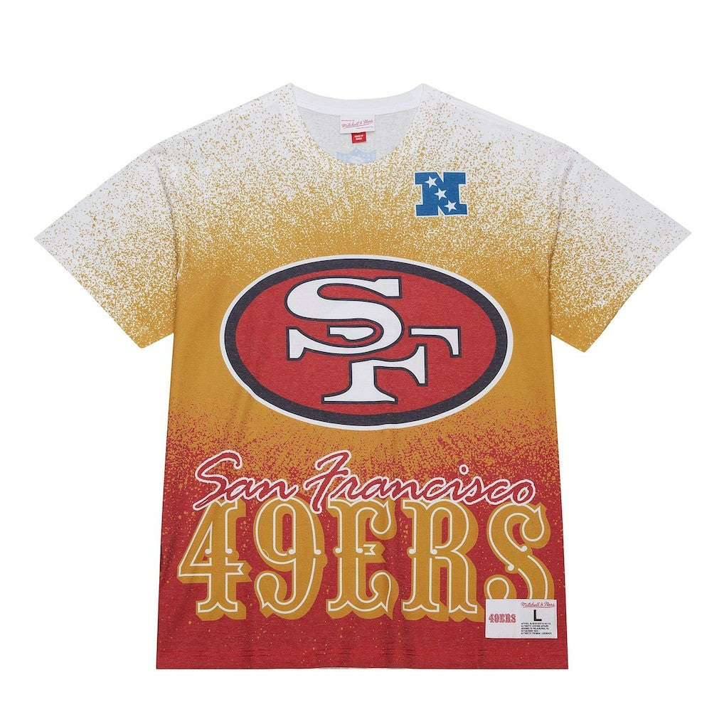 San Francisco 49ers Team Burst Vintage Logo T-Shirt - White outlet