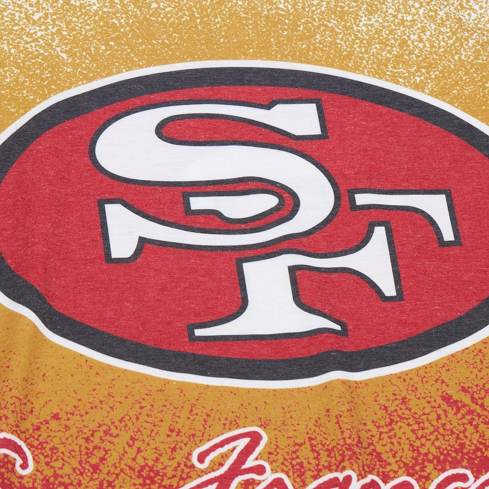 San Francisco 49ers Team Burst Vintage Logo T-Shirt - White outlet