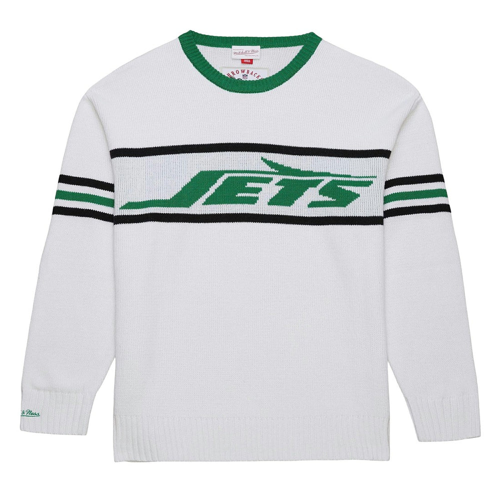 New York Jets Throwback 1984 Pullover Sweater - White online