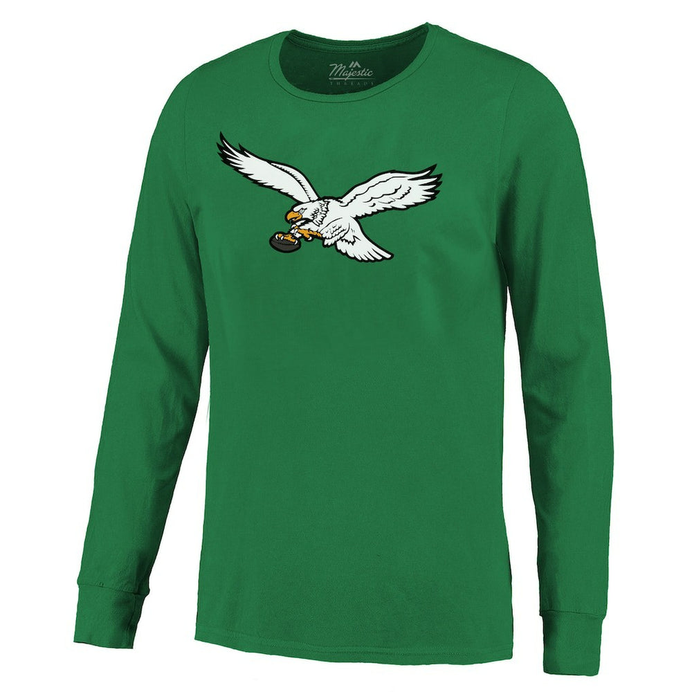 Saquon Barkley Philadelphia Eagles Majestic Threads Name & Number Long Sleeve T-Shirt - Kelly Green discount