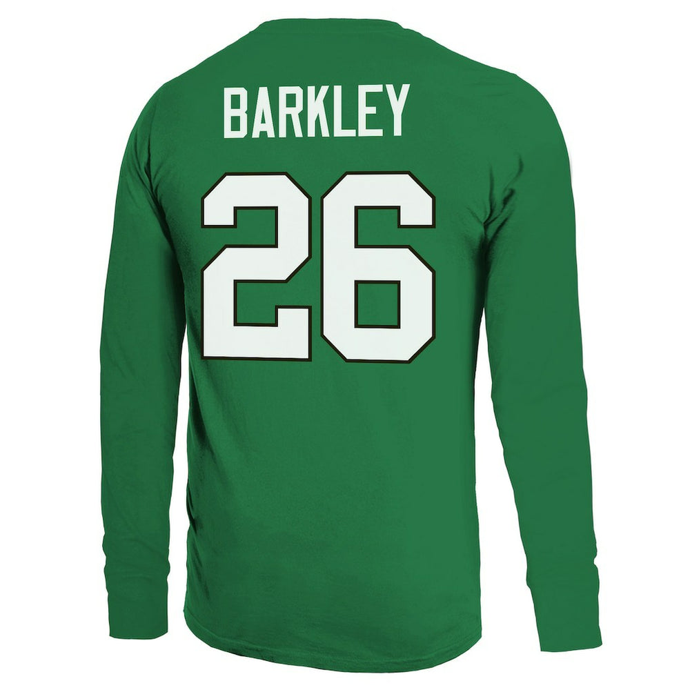 Saquon Barkley Philadelphia Eagles Majestic Threads Name & Number Long Sleeve T-Shirt - Kelly Green discount