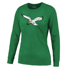 Saquon Barkley Philadelphia Eagles Majestic Threads Women's Name & Number Long Sleeve T-Shirt - Midnight Green on sale