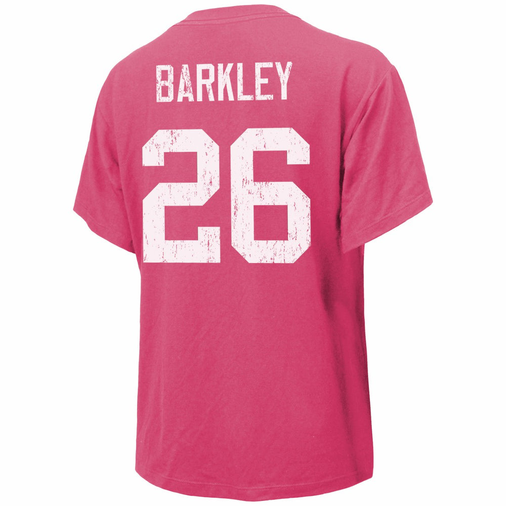 Saquon Barkley Philadelphia Eagles Majestic Threads Women's Name & Number T-Shirt - Pink on sale