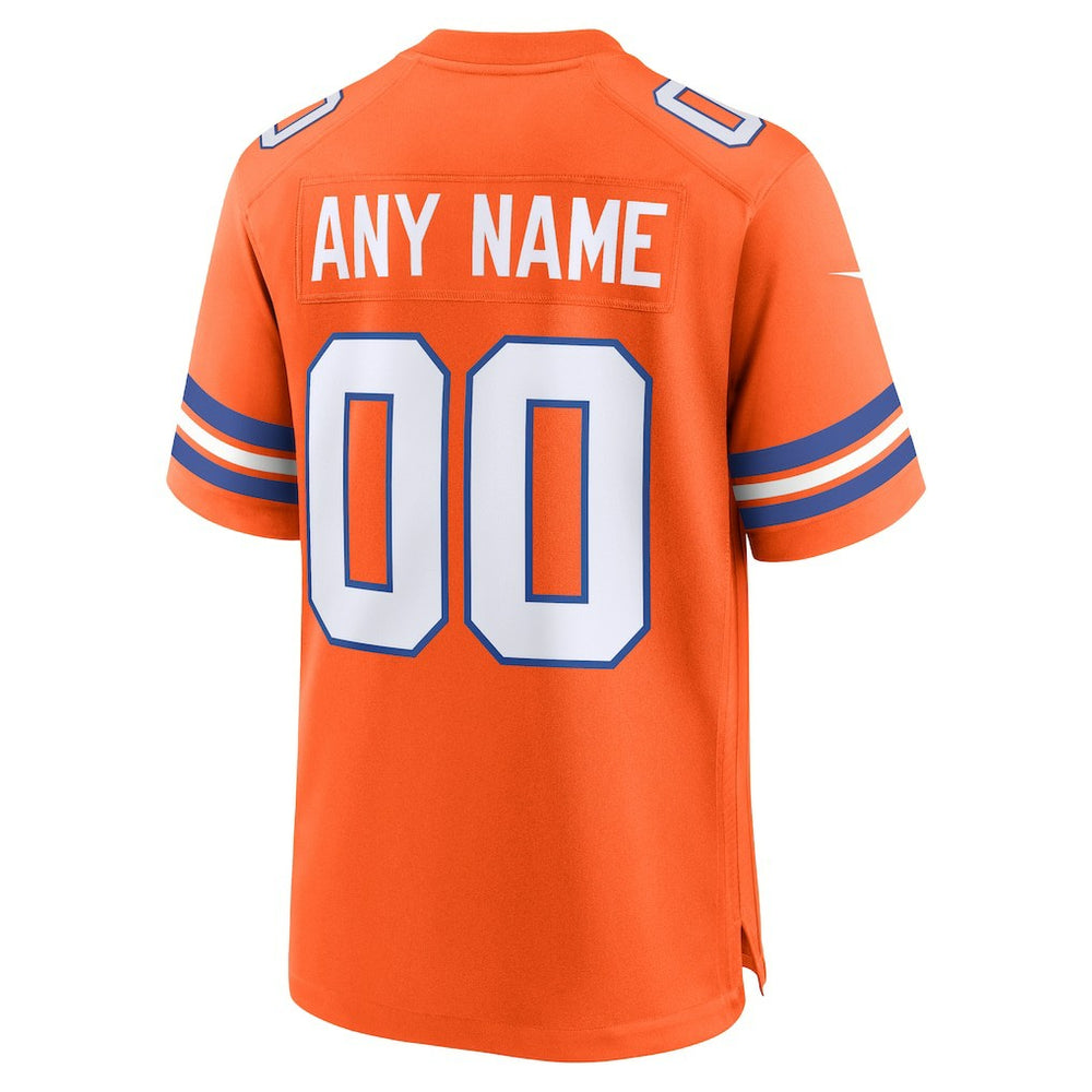 Denver Broncos Youth 2nd Alternate Custom Replica Jersey - Orange | Nike discount