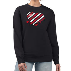 Detroit Red Wings G-III 4Her by Carl Banks Women's Heart Graphic Pullover Sweatshirt Black