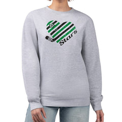 Dallas Stars G-III 4Her by Carl Banks Women's Heart Graphic Pullover Sweatshirt Heather Gray