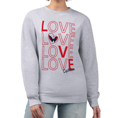Washington Capitals G-III 4Her by Carl Banks Women's Lots Of Love Team Logo Graphic Pullover Sweatshirt Heather Gray