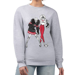 Carolina Hurricanes G-III 4Her by Carl Banks Women's Hockey Girls Team Graphic Fleece Pullover Sweatshirt Heather Gray