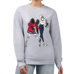 Florida Panthers G-III 4Her by Carl Banks Women's Hockey Girls Team Graphic Fleece Pullover Sweatshirt Heather Gray