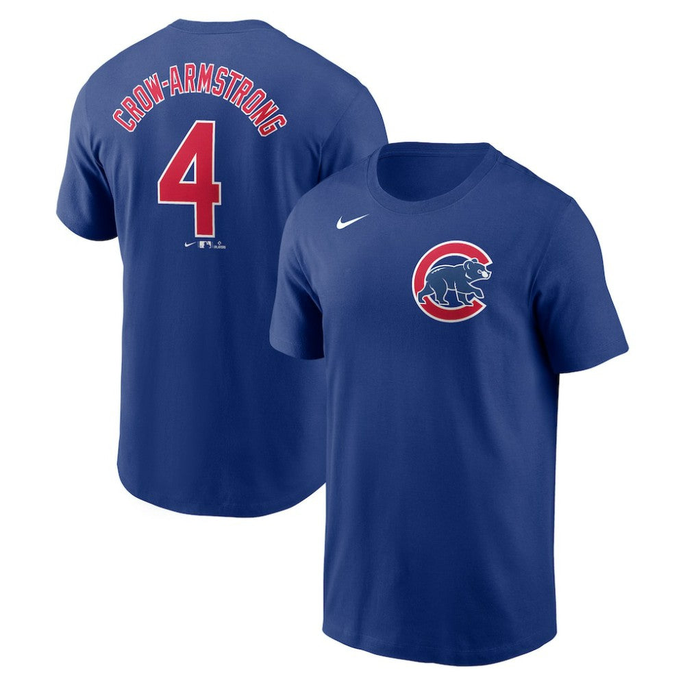Pete Crow-Armstrong Chicago Cubs Fuse Name & Number T-Shirt - Royal | Nike