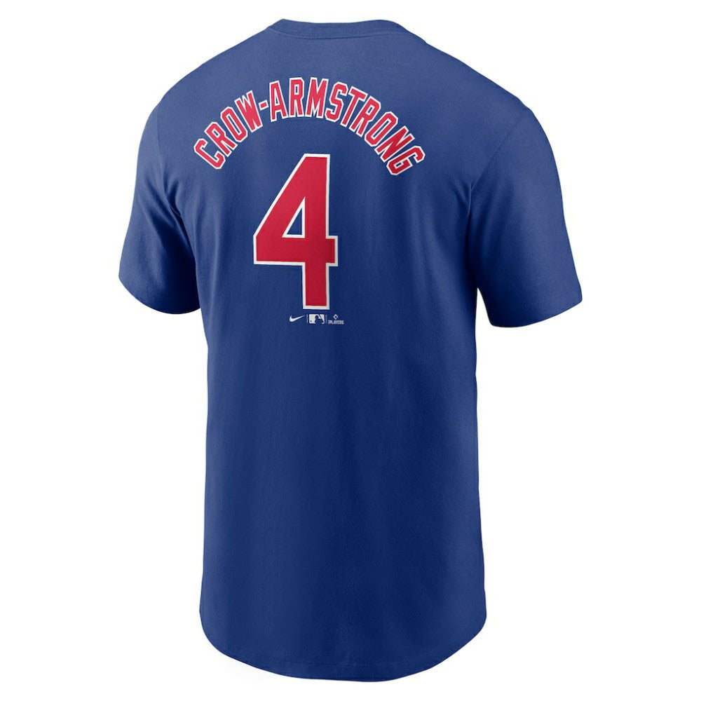 Pete Crow-Armstrong Chicago Cubs Fuse Name & Number T-Shirt - Royal | Nike