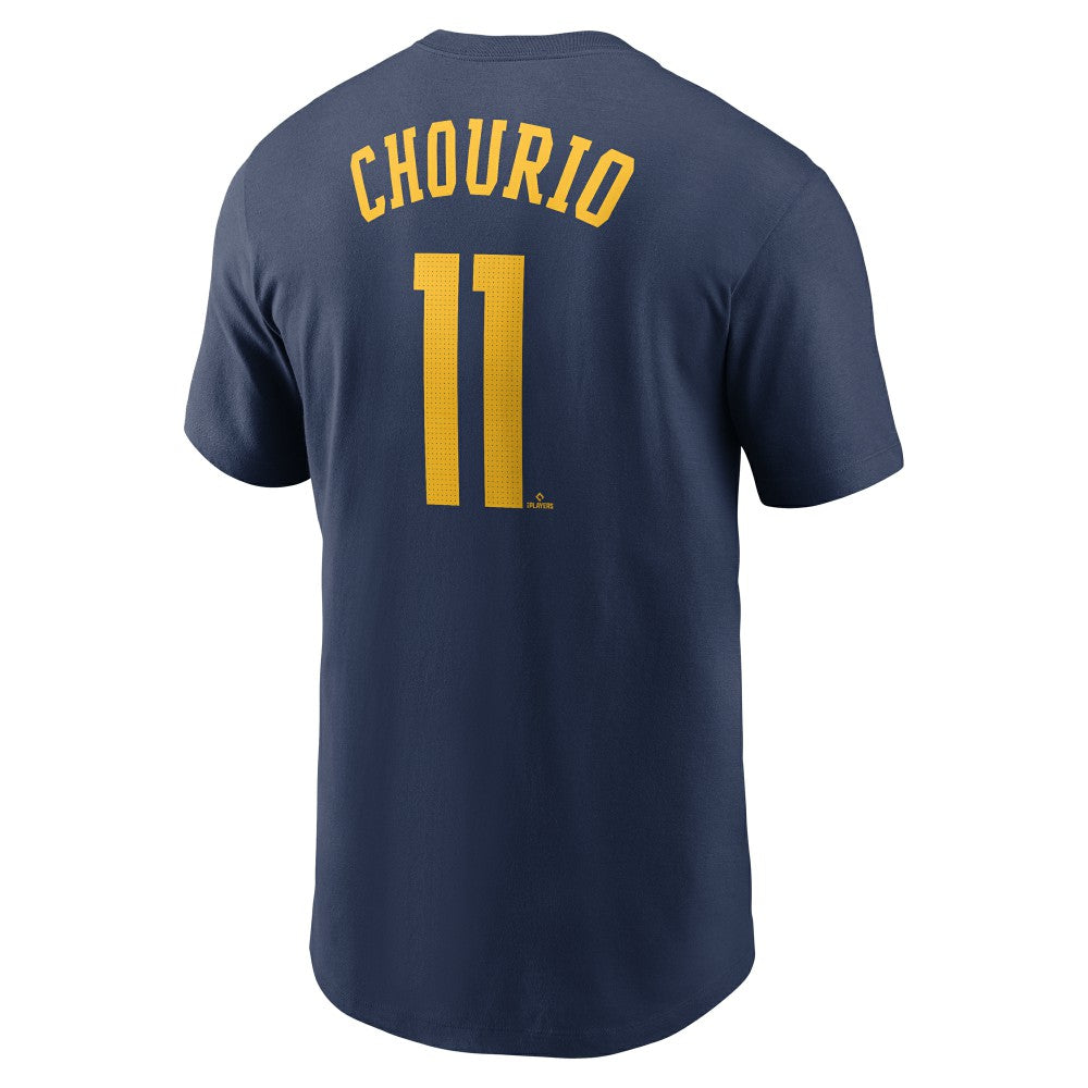 Jackson Chourio Milwaukee Brewers Fuse Name & Number T-Shirt - Navy | Nike