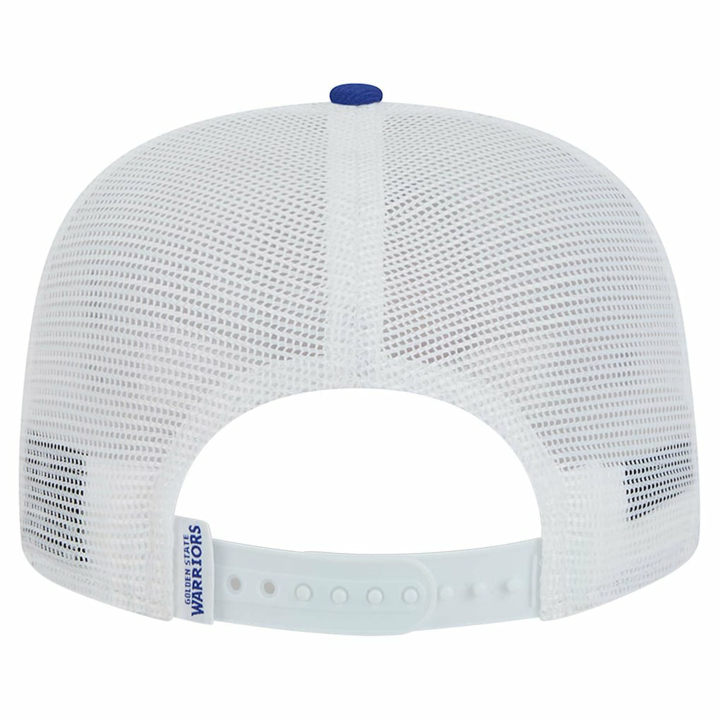 Golden State Warriors Dip-Dye 9FIFTY A-Frame Trucker Snapback Hat sale - White/Royal | New Era for sale