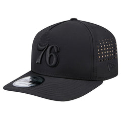 Philadelphia 76ers Vented 9FIFTY A-Frame Snapback Hat - Black | New Era shop