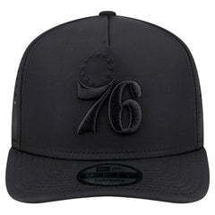 Philadelphia 76ers Vented 9FIFTY A-Frame Snapback Hat - Black | New Era shop