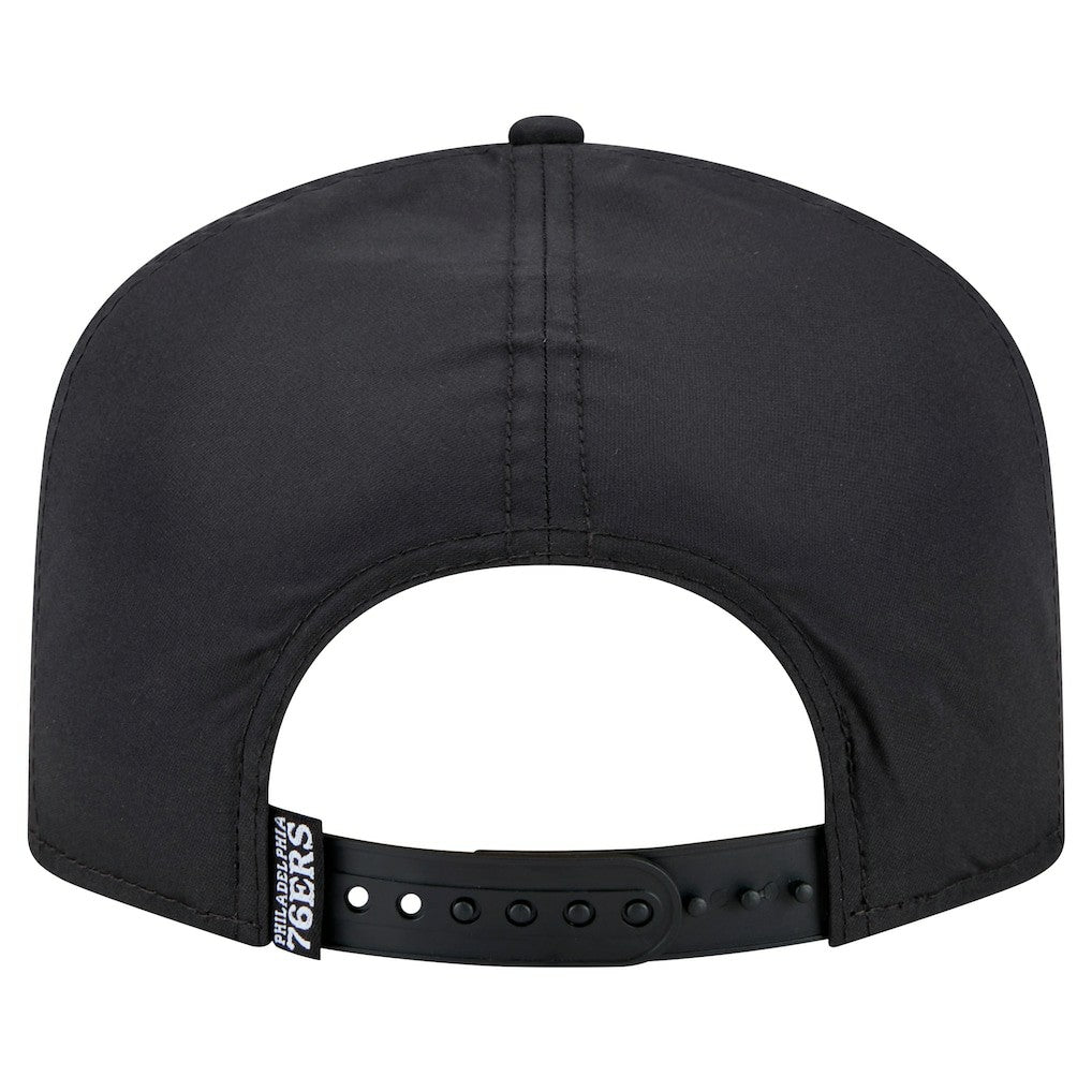 Philadelphia 76ers Vented 9FIFTY A-Frame Snapback Hat - Black | New Era shop