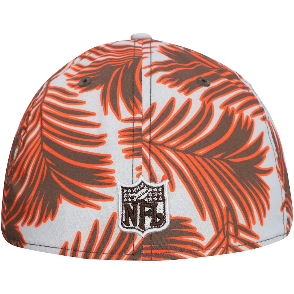 Cleveland Browns New Era Palms 39THIRTY Flex Hat - Gray for sale