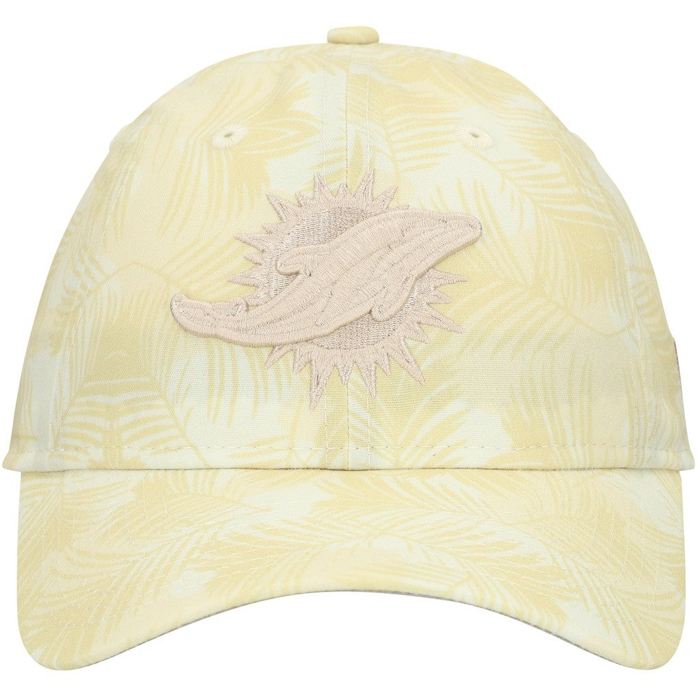 Miami Dolphins New Era Women's Frond 9TWENTY Adjustable Hat - Cream for sale