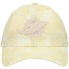 Miami Dolphins New Era Women's Frond 9TWENTY Adjustable Hat - Cream for sale