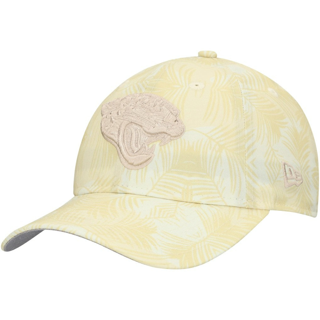 Jacksonville Jaguars New Era Women's Frond 9TWENTY Adjustable Hat - Cream on sale