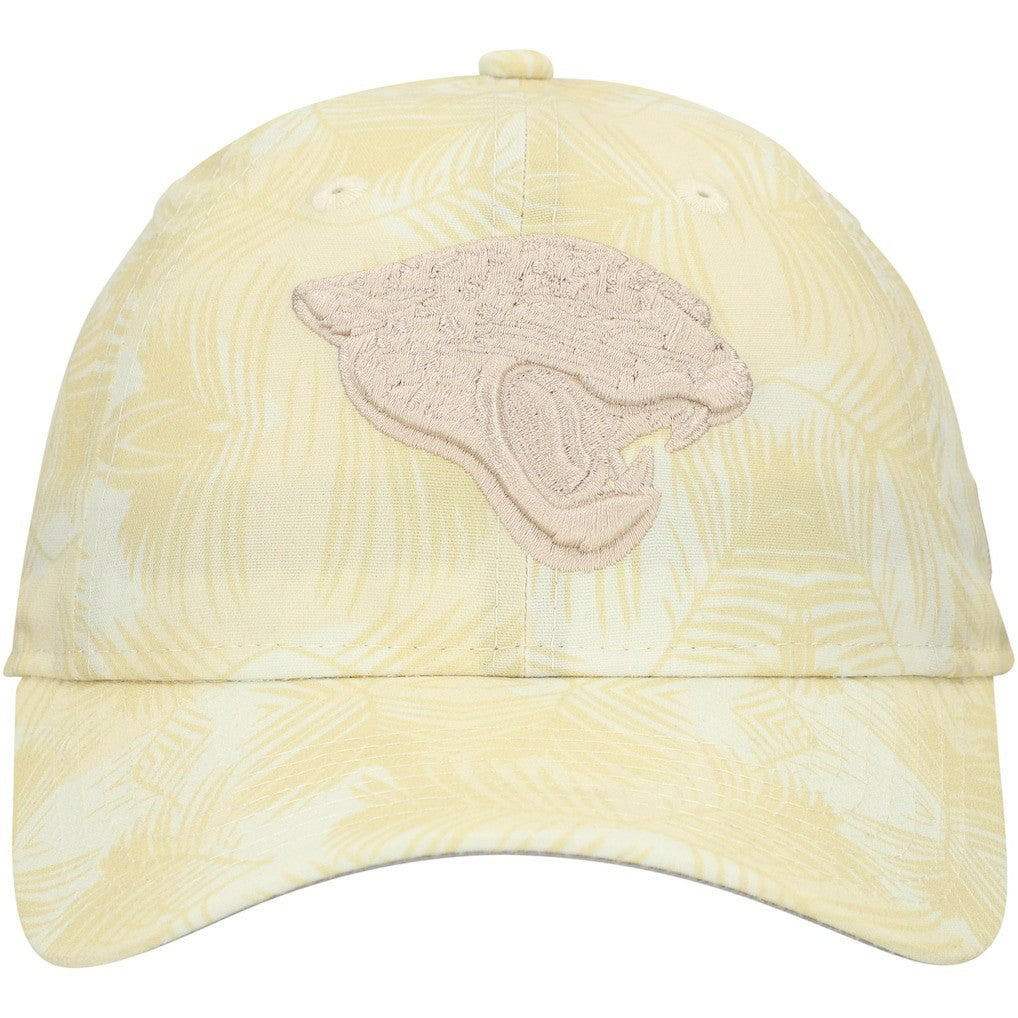 Jacksonville Jaguars New Era Women's Frond 9TWENTY Adjustable Hat - Cream on sale