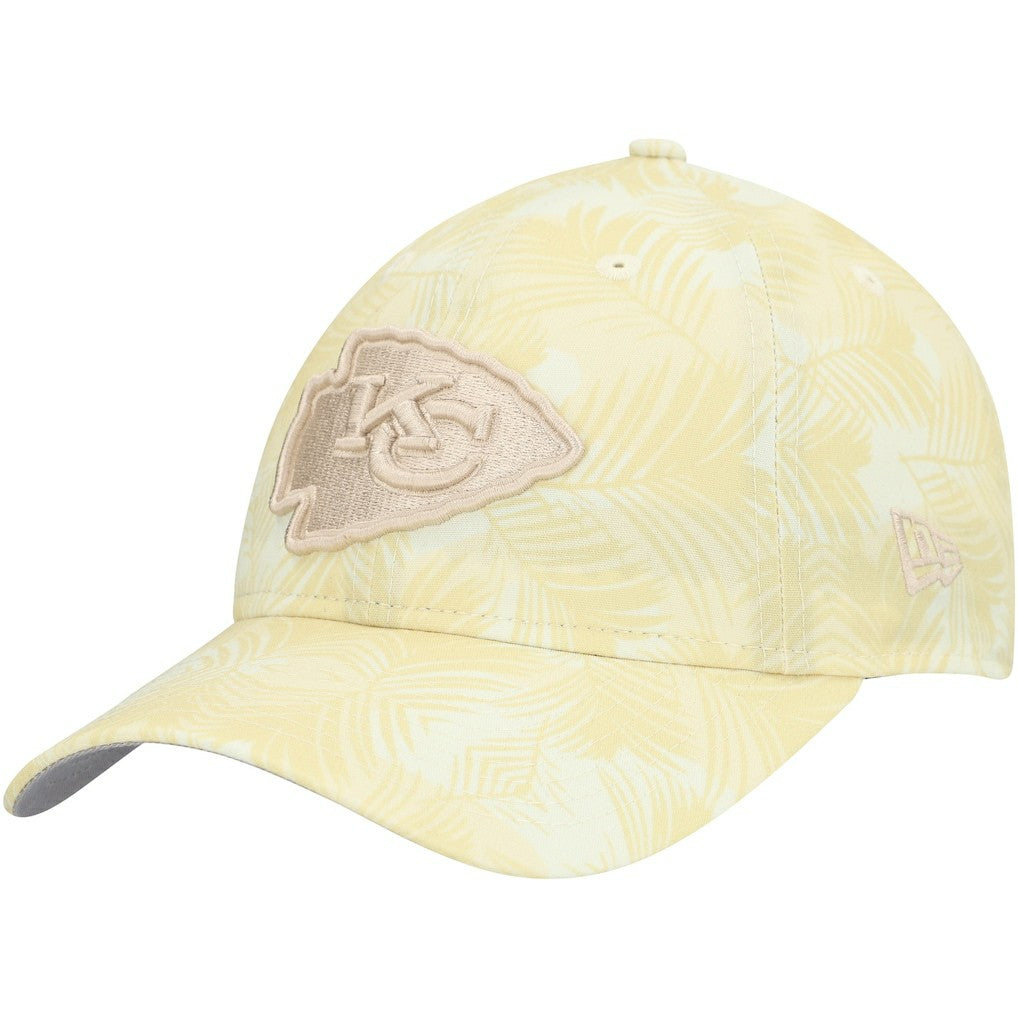 Kansas City Chiefs New Era Women's Frond 9TWENTY Adjustable Hat - Cream cheap