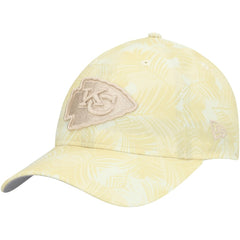 Kansas City Chiefs New Era Women's Frond 9TWENTY Adjustable Hat - Cream cheap