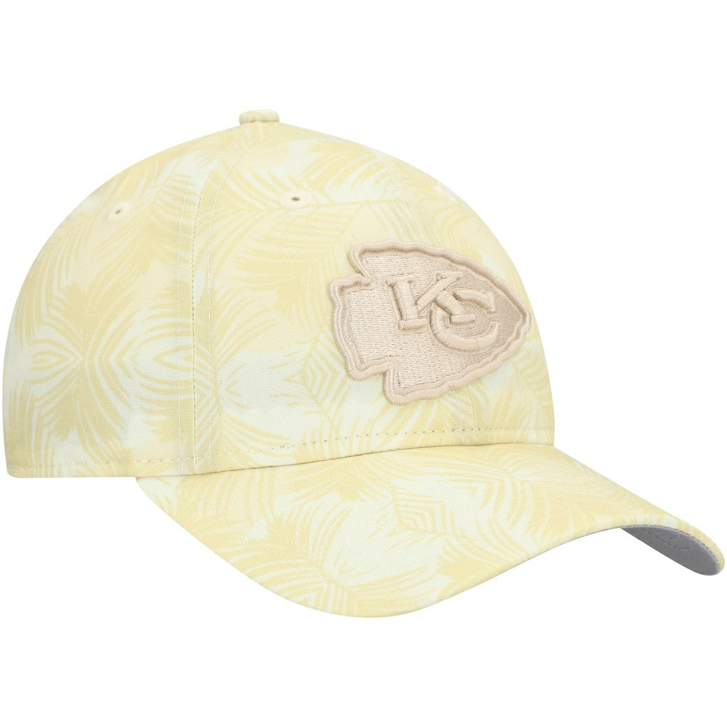 Kansas City Chiefs New Era Women's Frond 9TWENTY Adjustable Hat - Cream cheap
