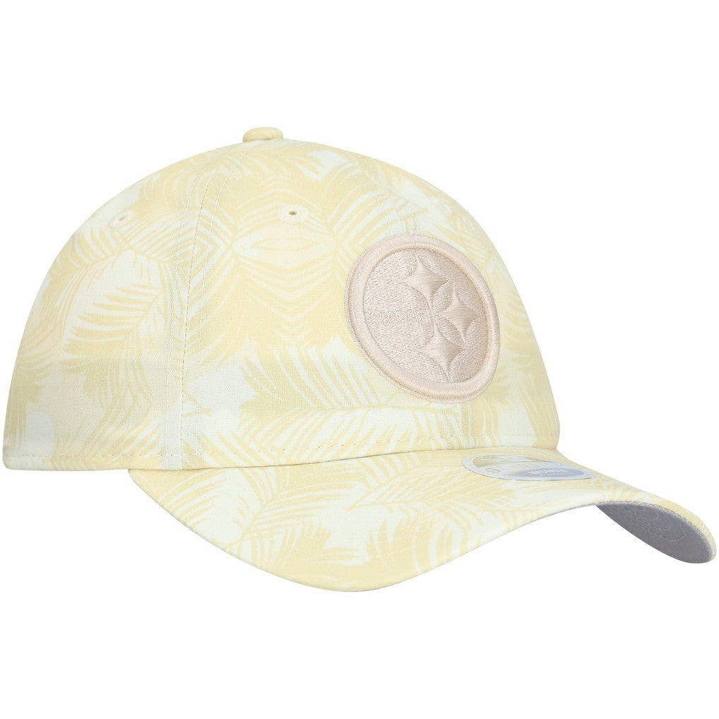 Pittsburgh Steelers New Era Women's Frond 9TWENTY Adjustable Hat - Cream outlet