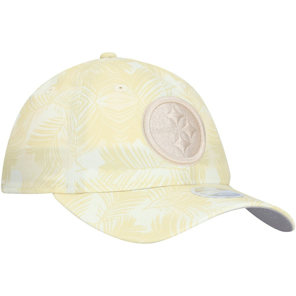 Pittsburgh Steelers New Era Women's Frond 9TWENTY Adjustable Hat - Cream outlet