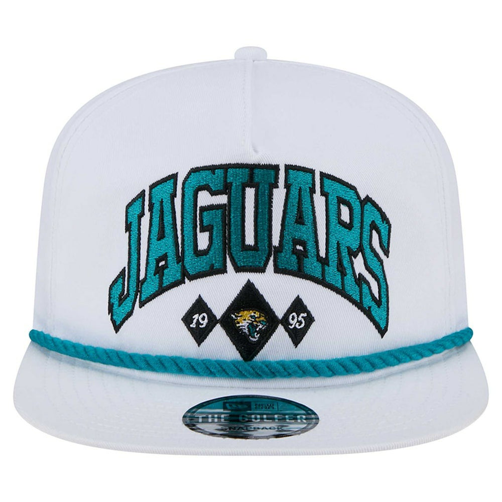Jacksonville Jaguars New Era Diamond Golfer Snapback Hat - White cheap