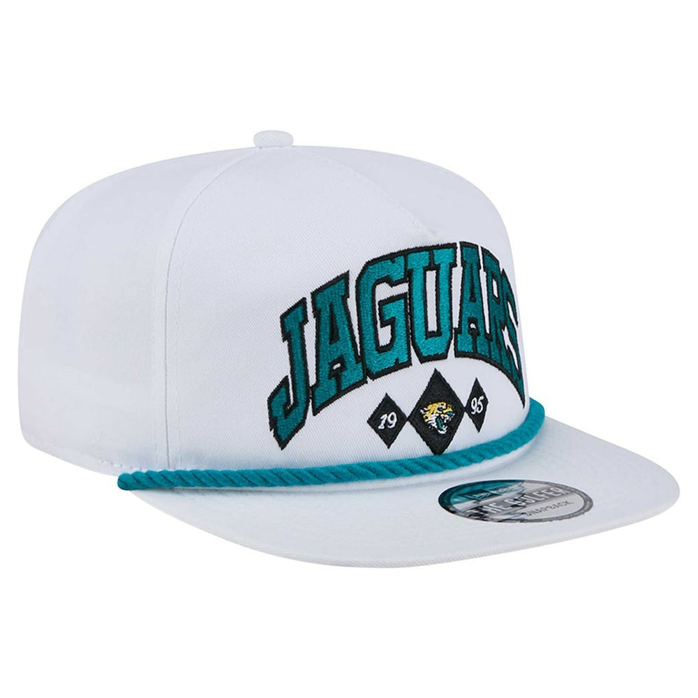 Jacksonville Jaguars New Era Diamond Golfer Snapback Hat - White cheap