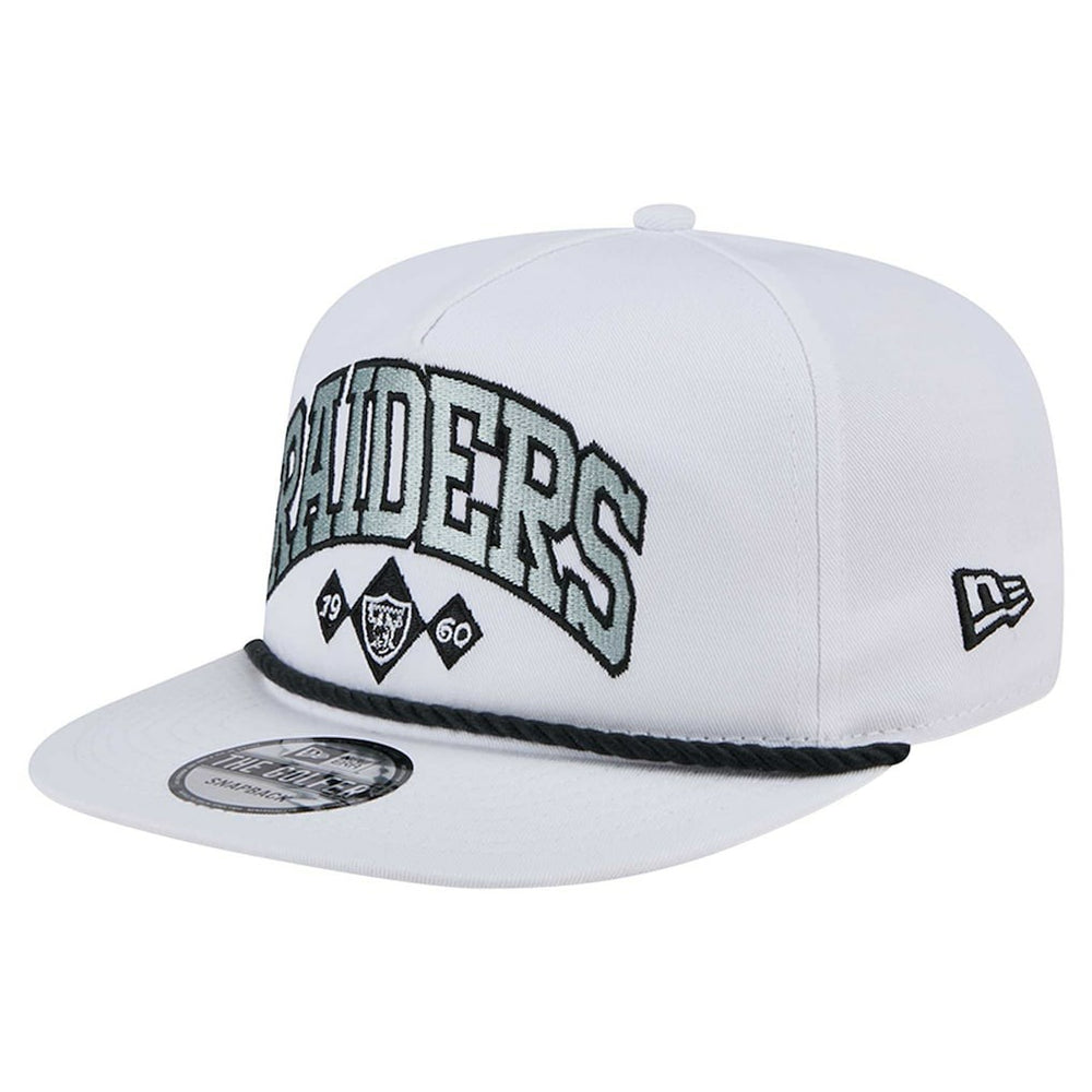Las Vegas Raiders New Era Diamond Golfer Snapback Hat - White cheap