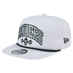Las Vegas Raiders New Era Diamond Golfer Snapback Hat - White cheap