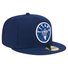 Tennessee Titans New Era Checkered 59FIFTY Fitted Hat - Navy online