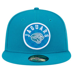 Jacksonville Jaguars New Era Checkered 59FIFTY Fitted Hat - Teal discount