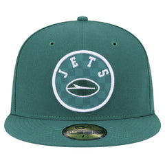 New York Jets New Era Checkered 59FIFTY Fitted Hat - Green outlet
